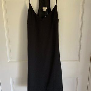 J. Crew Black Spaghetti Strap Dress